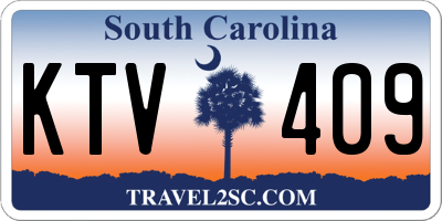 SC license plate KTV409