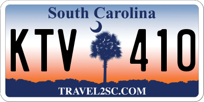 SC license plate KTV410