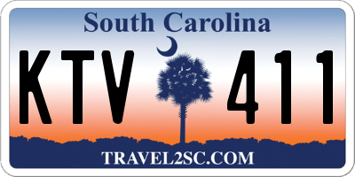 SC license plate KTV411