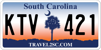 SC license plate KTV421