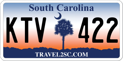 SC license plate KTV422