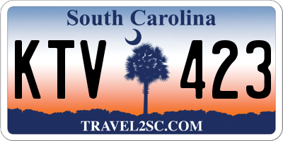 SC license plate KTV423