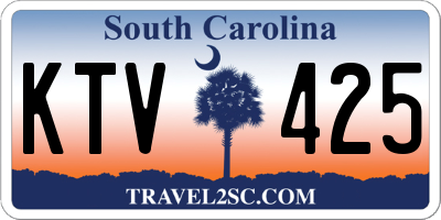SC license plate KTV425