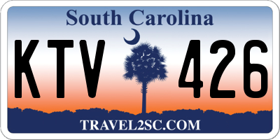 SC license plate KTV426