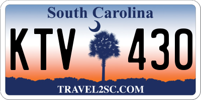 SC license plate KTV430