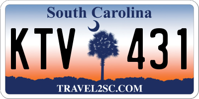 SC license plate KTV431