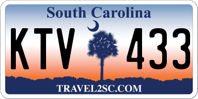 SC license plate KTV433