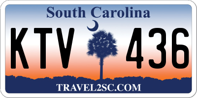 SC license plate KTV436