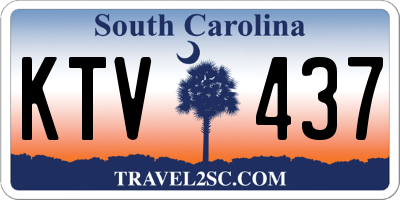 SC license plate KTV437