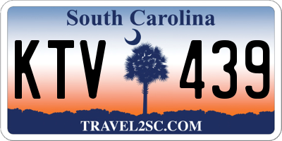 SC license plate KTV439