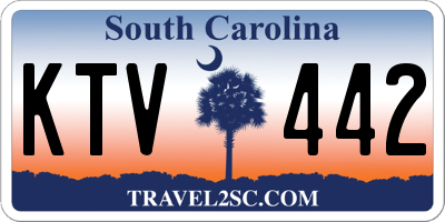 SC license plate KTV442
