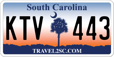 SC license plate KTV443