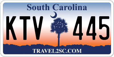 SC license plate KTV445