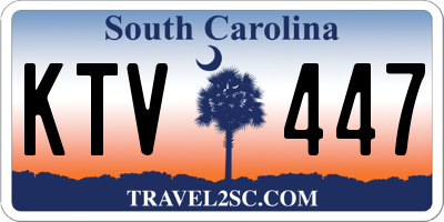 SC license plate KTV447