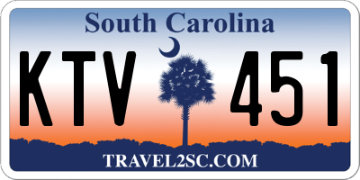 SC license plate KTV451