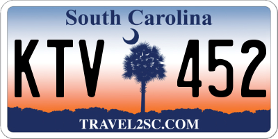 SC license plate KTV452