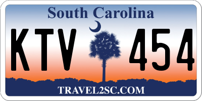 SC license plate KTV454