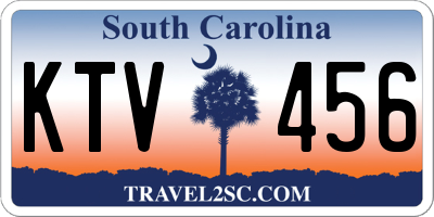 SC license plate KTV456