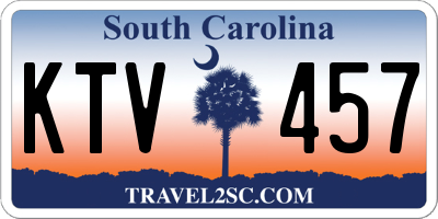 SC license plate KTV457