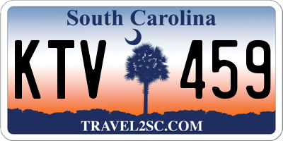 SC license plate KTV459
