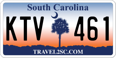 SC license plate KTV461
