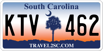 SC license plate KTV462
