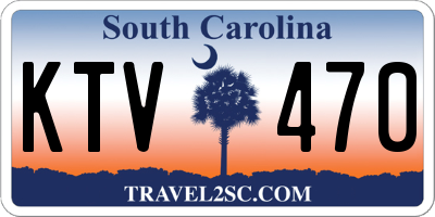 SC license plate KTV470