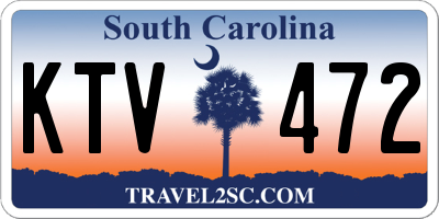 SC license plate KTV472