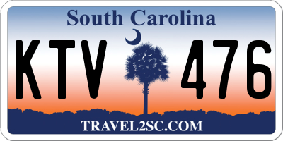 SC license plate KTV476