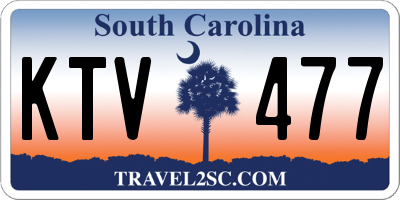 SC license plate KTV477