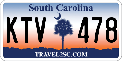 SC license plate KTV478