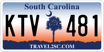 SC license plate KTV481