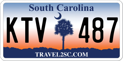 SC license plate KTV487