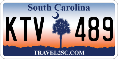 SC license plate KTV489