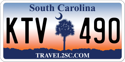 SC license plate KTV490