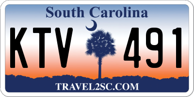 SC license plate KTV491
