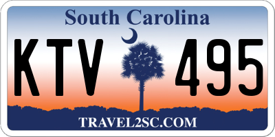 SC license plate KTV495
