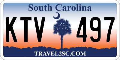 SC license plate KTV497