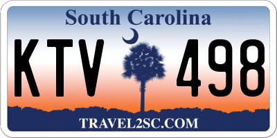 SC license plate KTV498