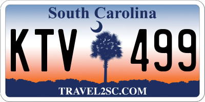 SC license plate KTV499