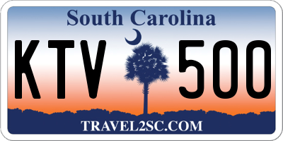 SC license plate KTV500