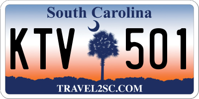 SC license plate KTV501