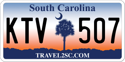 SC license plate KTV507