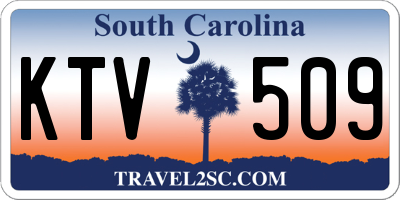 SC license plate KTV509