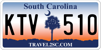 SC license plate KTV510