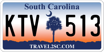 SC license plate KTV513