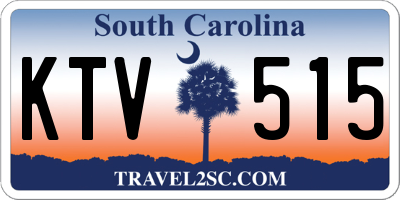 SC license plate KTV515