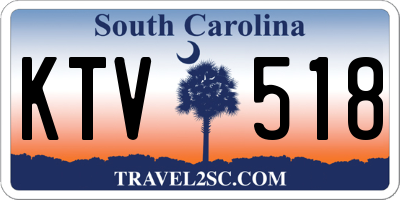 SC license plate KTV518