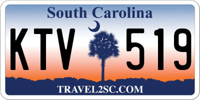SC license plate KTV519