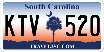 SC license plate KTV520